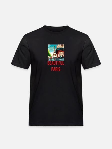 Geschenkidee für Pariser Hobbyköche - Männer Workwear T-Shirt - Schwarz