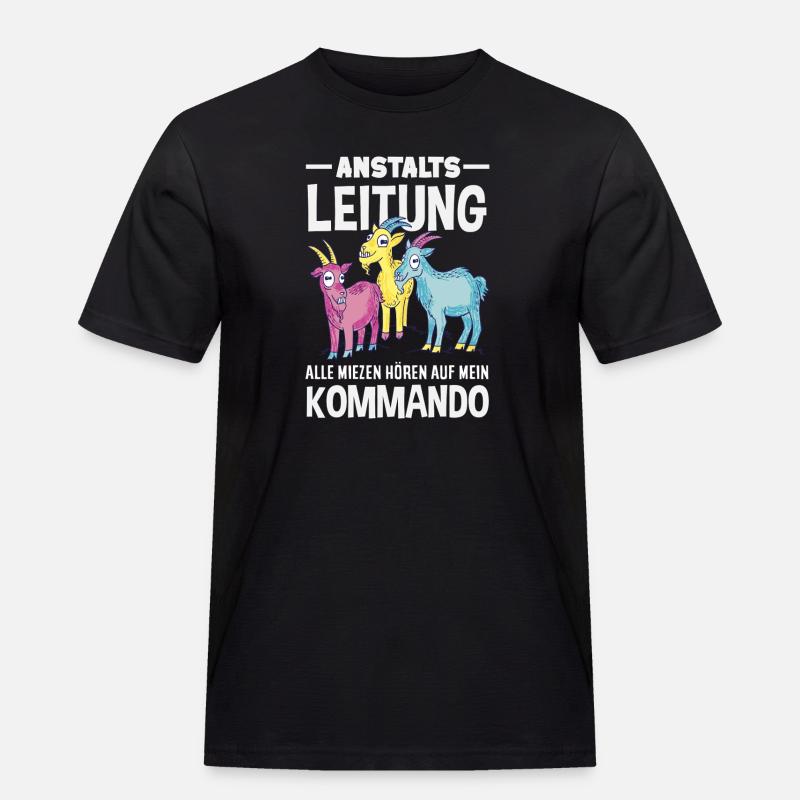 Anstaltsleitung Chef Leitung - Männer Workwear T-Shirt - Schwarz