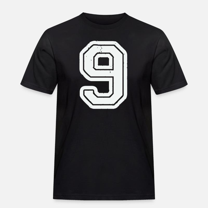 9 - Männer Workwear T-Shirt - Schwarz