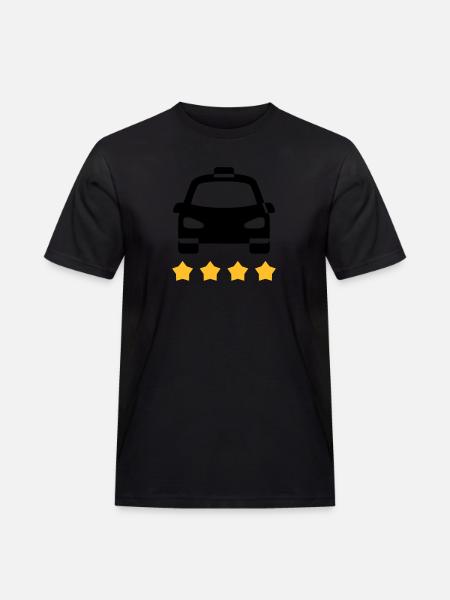 Taxi - Männer Workwear T-Shirt - Schwarz
