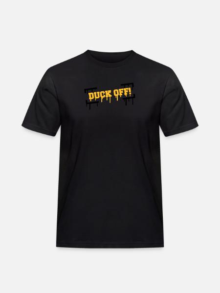 Duck Off Graffiti - Men's Workwear T-Shirt - black
