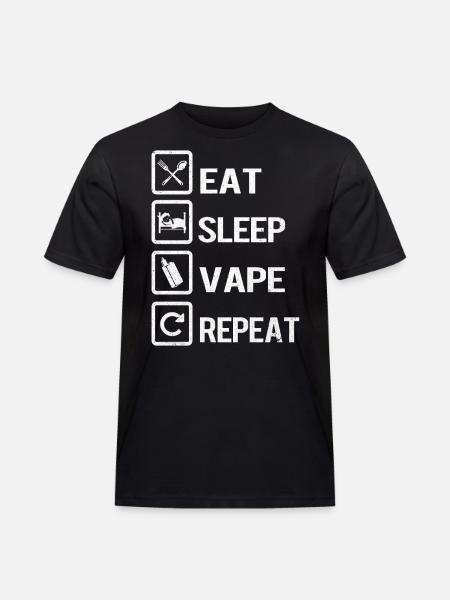 Vape - Männer Workwear T-Shirt - Schwarz