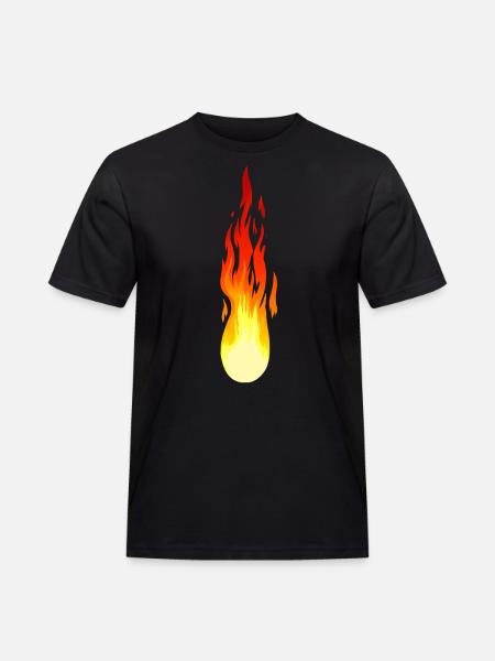 Flame Fire Comet Inferno Fire Fiery Heat - Men's Workwear T-Shirt - black