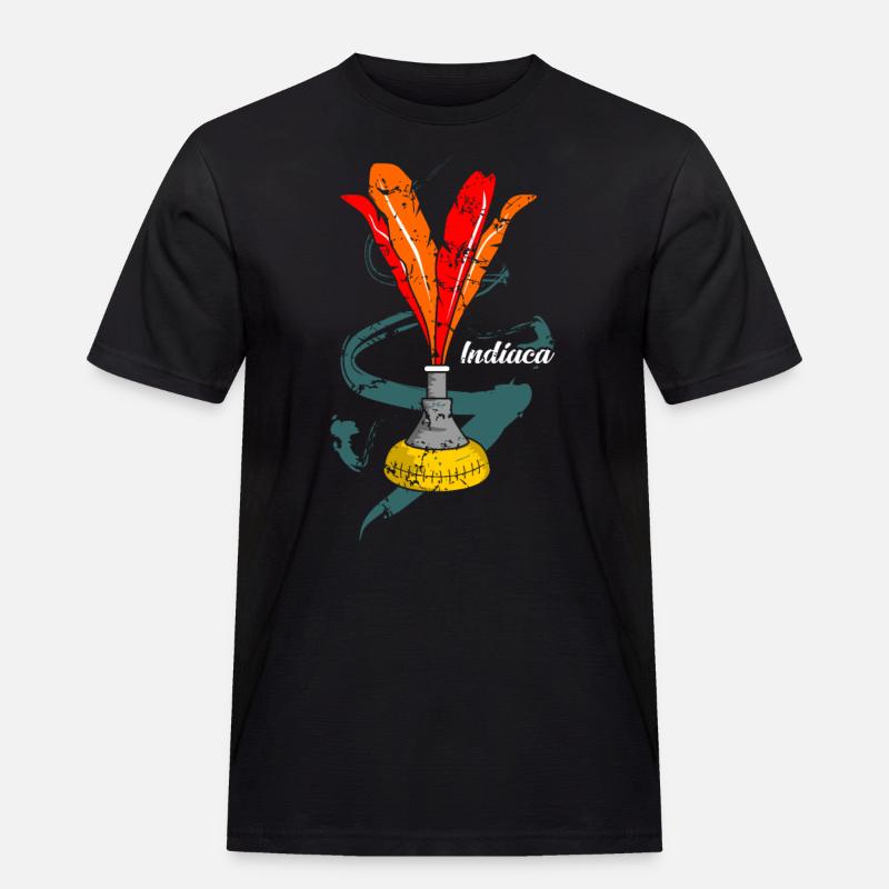 Indiaca Geschenkidee - Männer Workwear T-Shirt - Schwarz