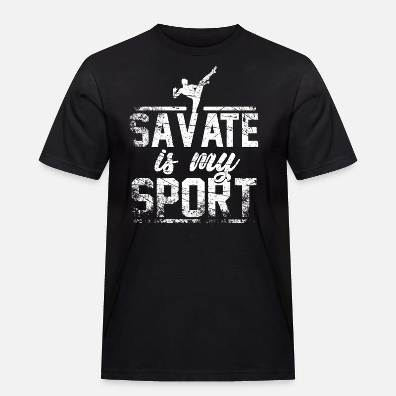 Savate Geschenk - Männer Workwear T-Shirt - Schwarz