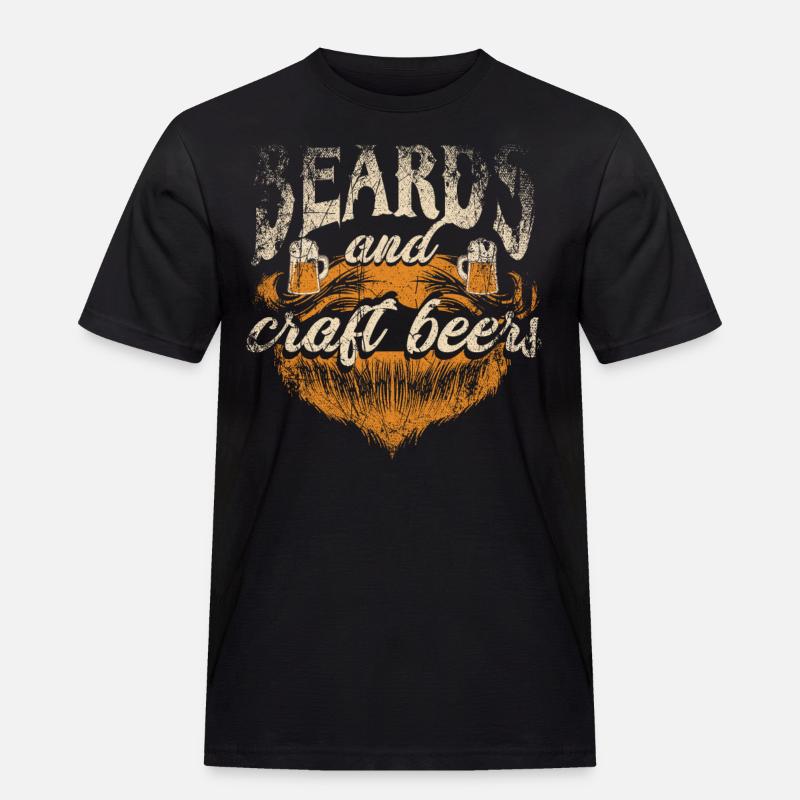 Craft Beer Beard - Men's Workwear T-Shirt - black