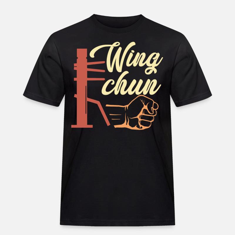 Wing Chun Geschenk - Männer Workwear T-Shirt - Schwarz