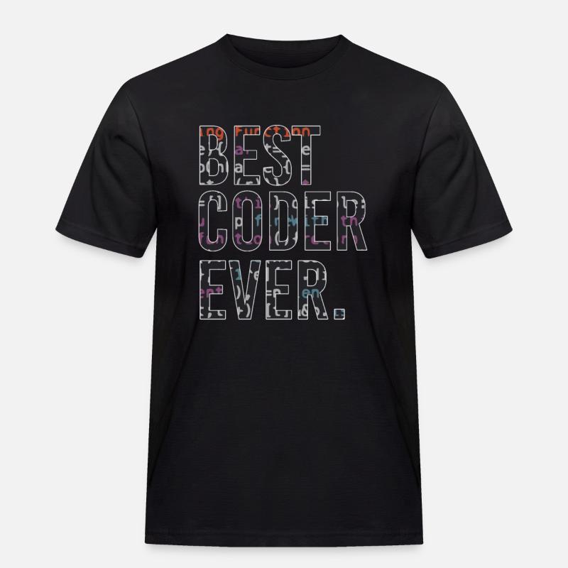 Best programmer code coder - Men's Workwear T-Shirt - black