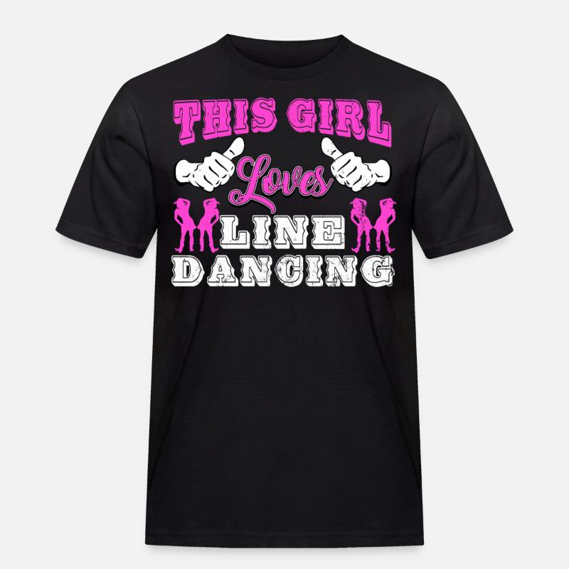 Linedance, Line dancing Linedancer - Men's Workwear T-Shirt - black