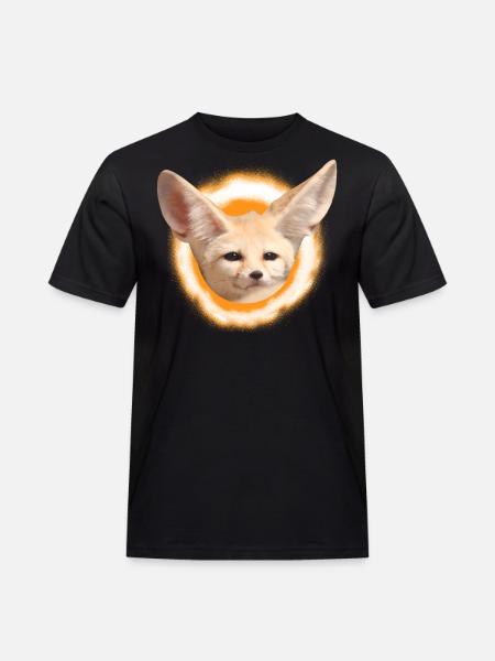 Fennek woestijnvos vos vos cadeau - Mannen Workwear T-shirt - zwart