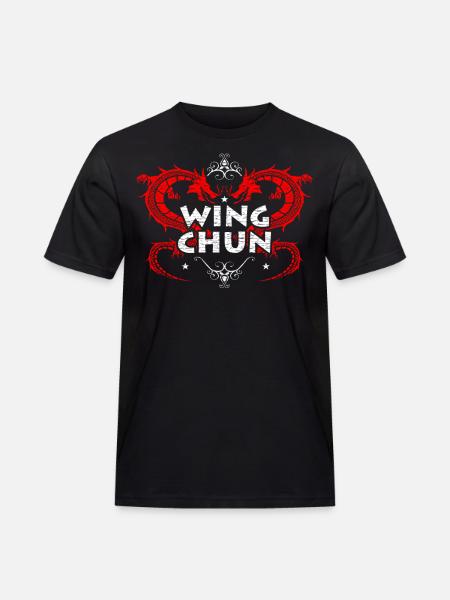 Wing Chun - Männer Workwear T-Shirt - Schwarz
