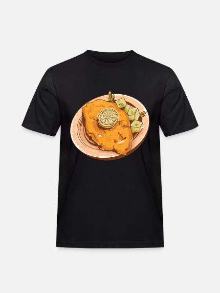 Wiener schnitzel - Men's Workwear T-Shirt - black