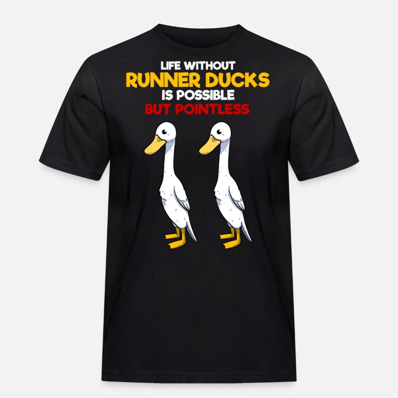 Canard en cours d'exécution - T-shirt Workwear homme - noir