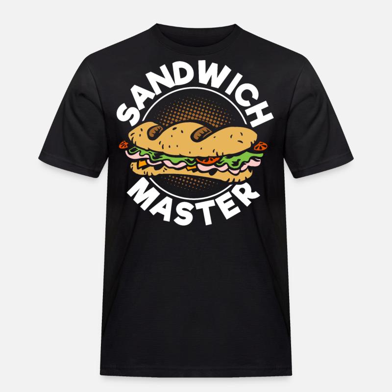 Sandwich Master - Männer Workwear T-Shirt - Schwarz