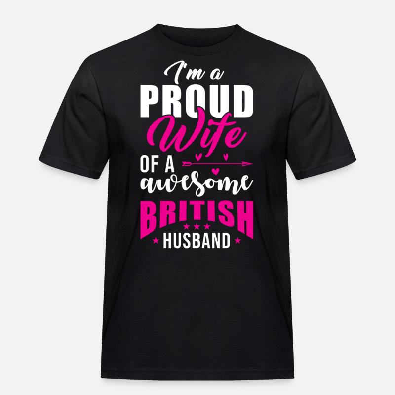 Englischer Ehemann England Ehemann - Männer Workwear T-Shirt - Schwarz