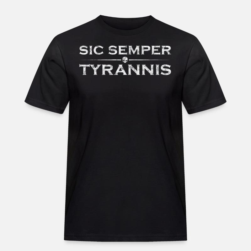 Sic Semper Tyrannis - Männer Workwear T-Shirt - Schwarz