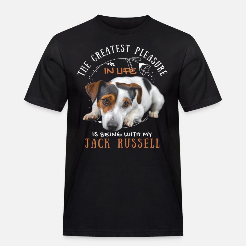 Süßer Jack-Russell-Spruch - Männer Workwear T-Shirt - Schwarz