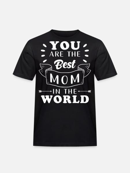 Weltbeste Mama - Männer Workwear T-Shirt - Schwarz