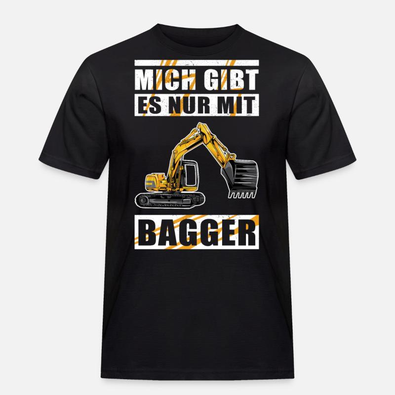 Baggerfahrer Baggerführer Baggern Bagger Geschenk - Männer Workwear T-Shirt - Schwarz