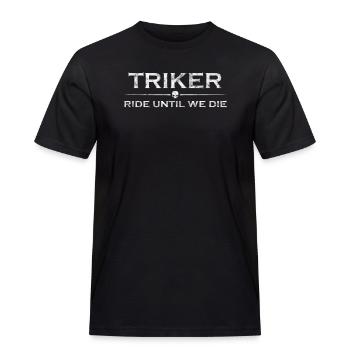 Ride until we die - Triker - Männer Workwear T-Shirt - Schwarz - Vorne - AI Model Male 178 light (178cm)
