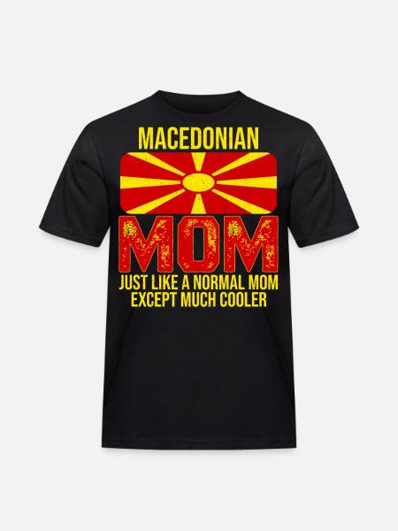 Macedonische Moeder Noord-Macedonië Vlag voor Moeder - Mannen Workwear T-shirt - zwart
