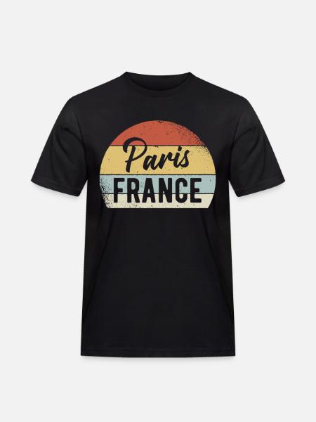 Paris France Outfit - Men's Workwear T-Shirt - black