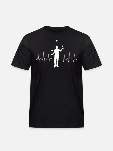 Jonglieren - Männer Workwear T-Shirt - Schwarz