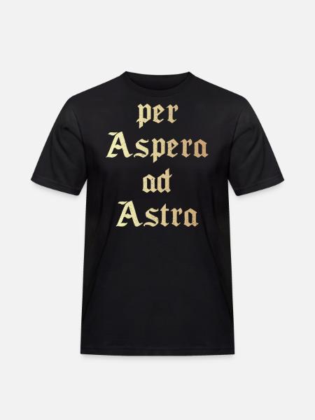 Per aspera ad astra - Men's Workwear T-Shirt - black