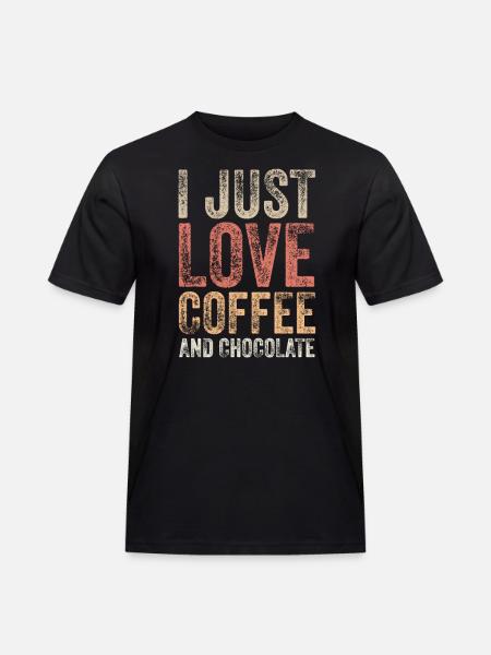 Chocolate and coffee - Men's Workwear T-Shirt - black