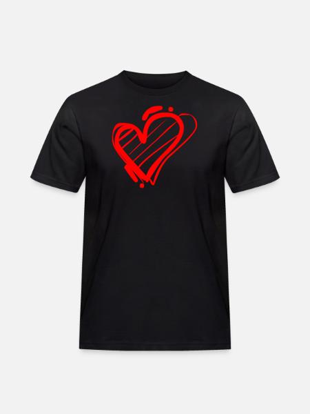 Cœur - T-shirt Workwear homme - noir