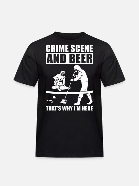 Crime Scene Cleaner - Men's Workwear T-Shirt - black