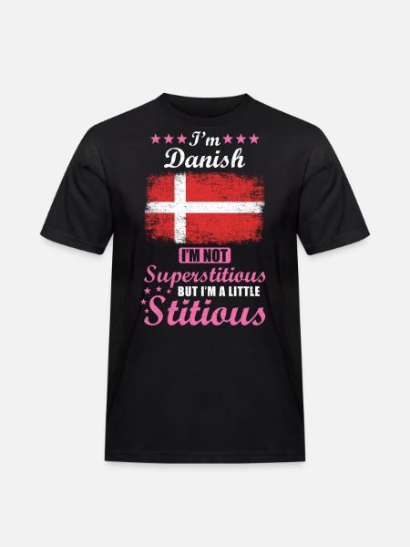 Dane Mrs. Superstitious Stitious - Men's Workwear T-Shirt - black