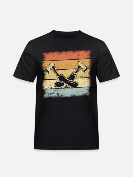 Lumberjack Gifts - Men's Workwear T-Shirt - black