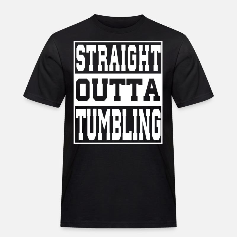 Tumbling Spruch lustig - Männer Workwear T-Shirt - Schwarz