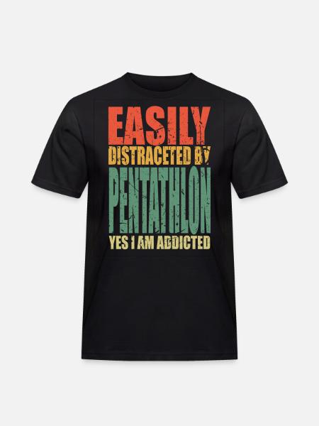 Pentathlon Saying Funny - Men's Workwear T-Shirt - black