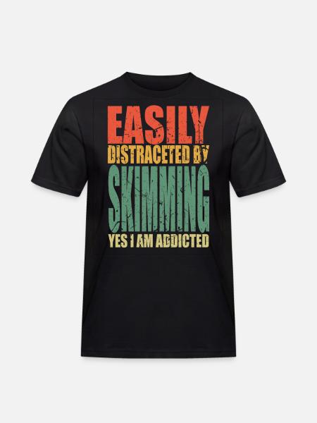 Skimming saying funny - Men's Workwear T-Shirt - black