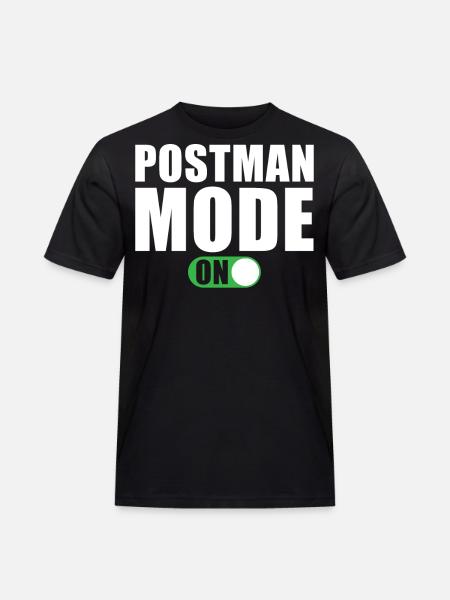 Postman Mode A Postman Gift - Men's Workwear T-Shirt - black