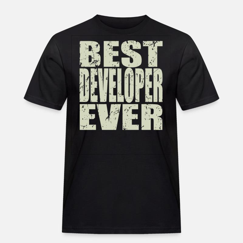 Best Developer ever Developer Gift - Men's Workwear T-Shirt - black