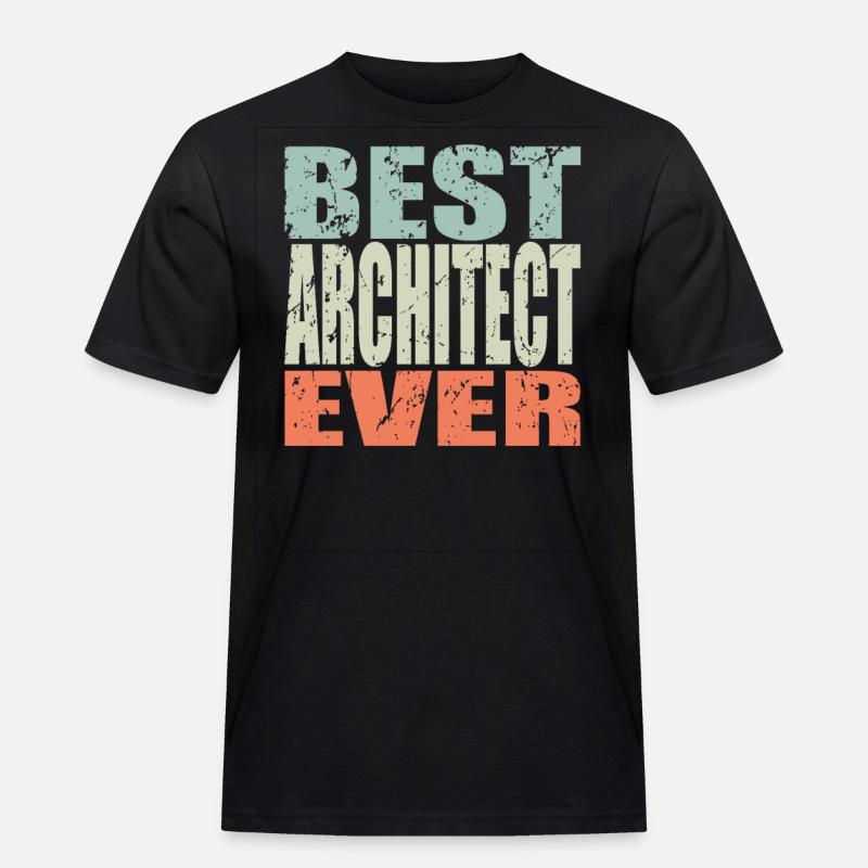 Best Architect ever Architect Gift - Men's Workwear T-Shirt - black