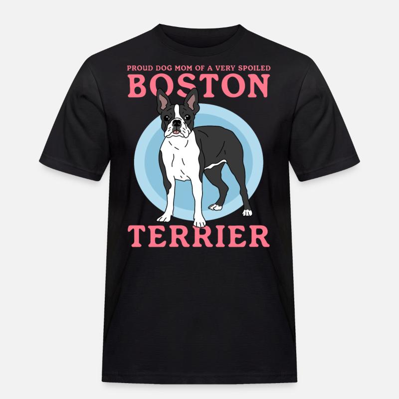 Boston Terrier Mama | Prezent dla właściciela psa - Męska koszulka robocza - czarny