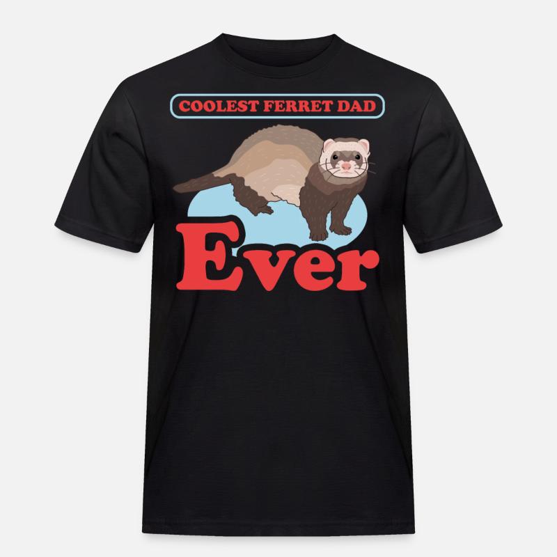 Frettchen Dad Besitzer Frettchen Geschenk - Männer Workwear T-Shirt - Schwarz