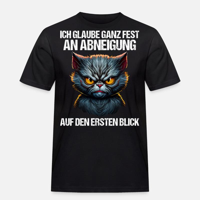 Katze Kätzchen Katzenhalter Katzen Sarkasmus - Männer Workwear T-Shirt - Schwarz