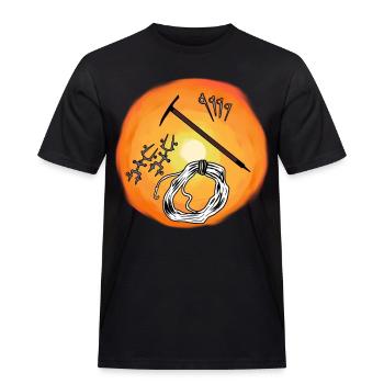 Sunshine Mountain Sports Klimmen Karabijnhaken Abseilen - Mannen Workwear T-shirt - zwart - Voor - AI Model Male 178 light (178cm)