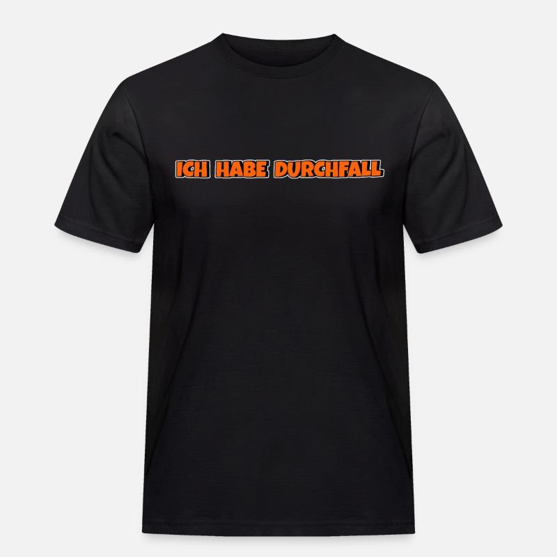Ich habe Durchfall - Männer Workwear T-Shirt - Schwarz