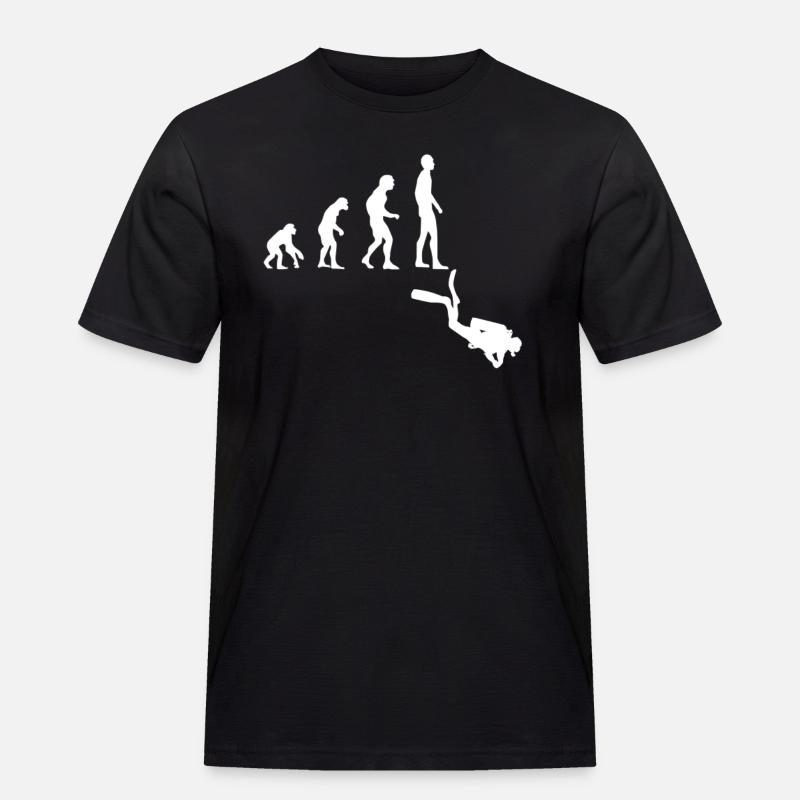 Evolution Diving - Men's Workwear T-Shirt - black