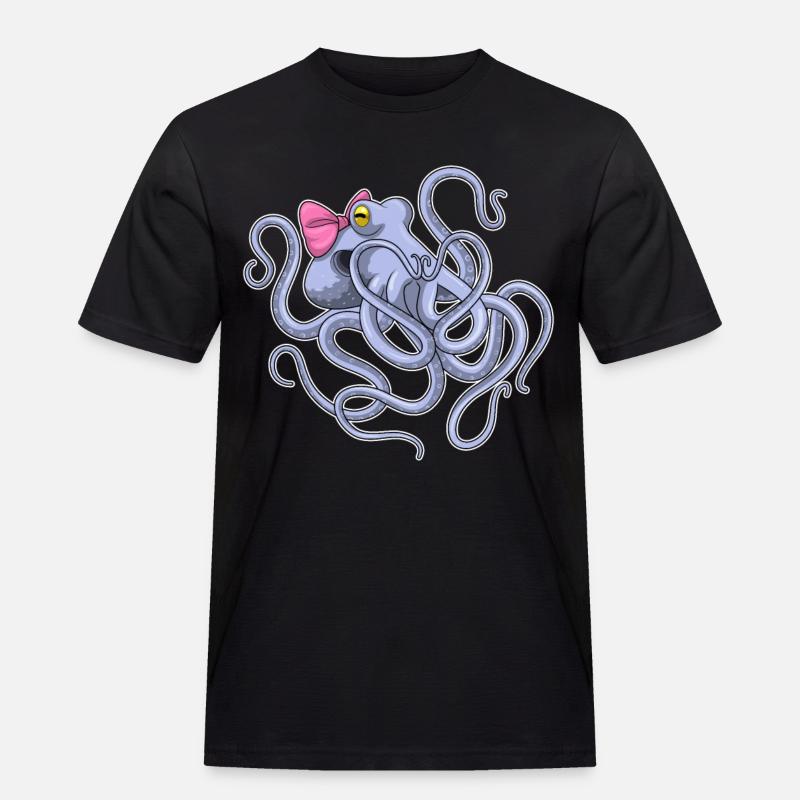 Octopus Loop - Men's Workwear T-Shirt - black
