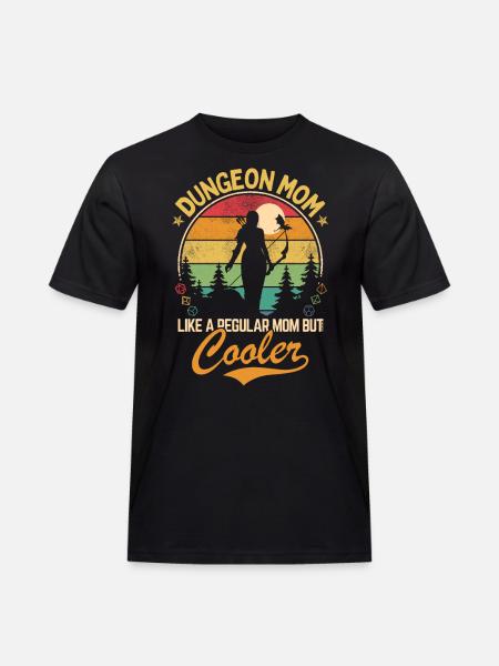 Dungeon Mom - Als een normale maar koelere moeder - Mannen Workwear T-shirt - zwart