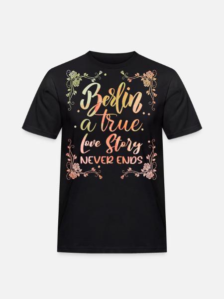 Berlin, Germany Capital, Berlin Saying - Men's Workwear T-Shirt - black