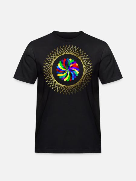 Graphic - graphic pattern - geometric pattern - Men's Workwear T-Shirt - black