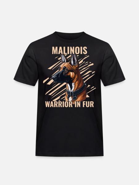 Malinois - Warrior in Fur - Men's Workwear T-Shirt - black